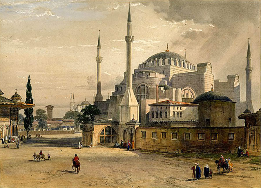 Ayasofya Moschee in der osmanischen Zeit