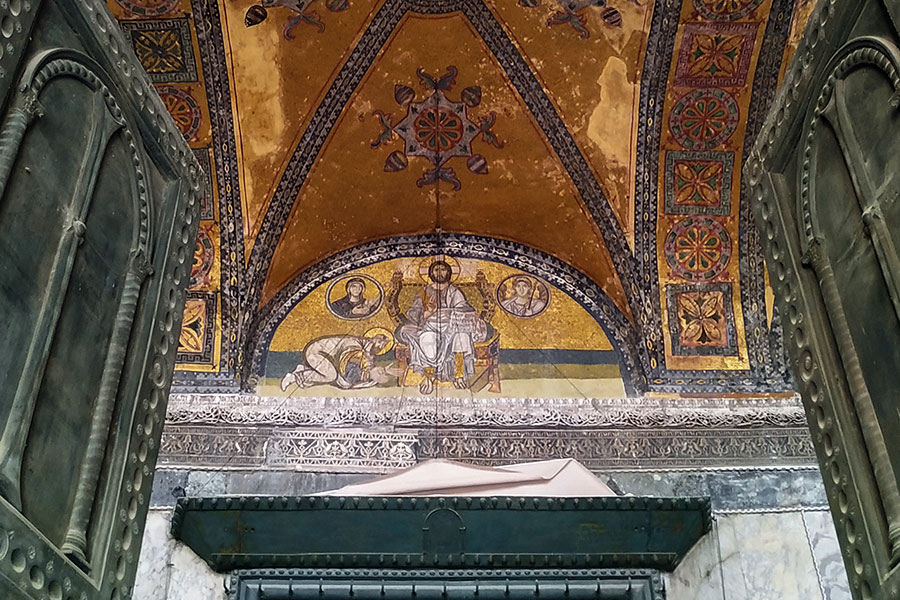 Mosaikbild über dem Kaisertor