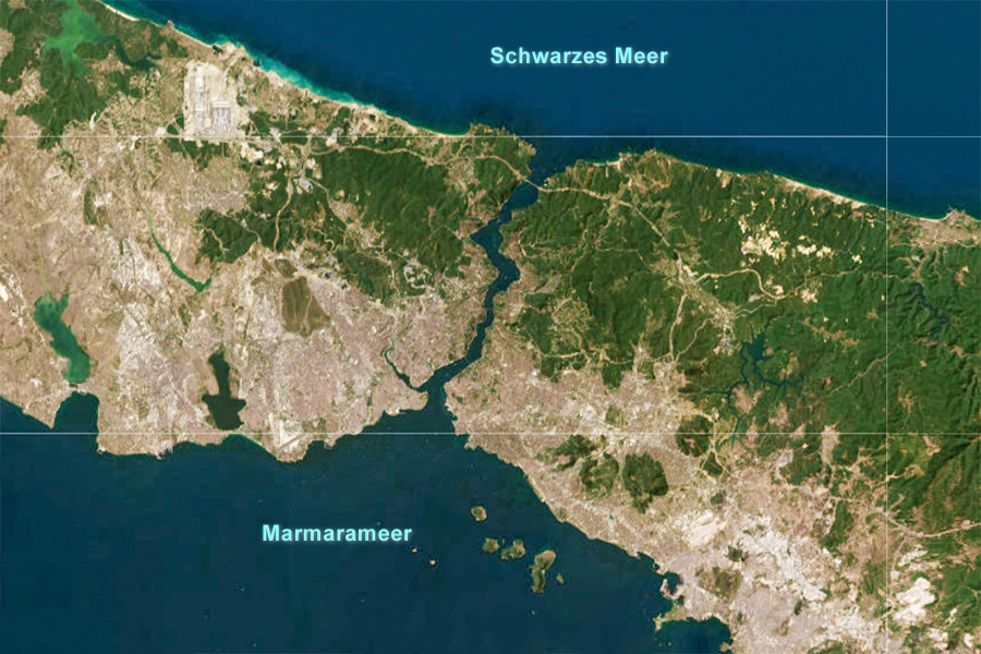 Istanbul Bosporus Satellitenbild